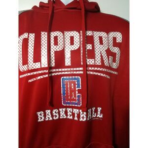 Los Angeles‎ Clippers Jacket Mens Fleece Raglan NBA Basketball Hoodie